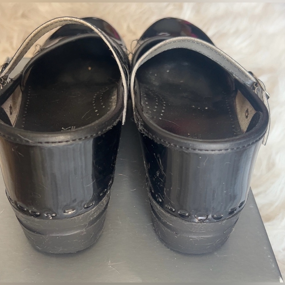 Bjork  | Women's Mary Jane Patent Leather Clogs Orthotic Size 7 Shoes Sweden - Picture 8 of 11